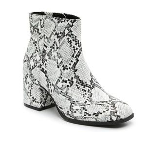 Mix NO. 6 Benisa Snake Print Booties